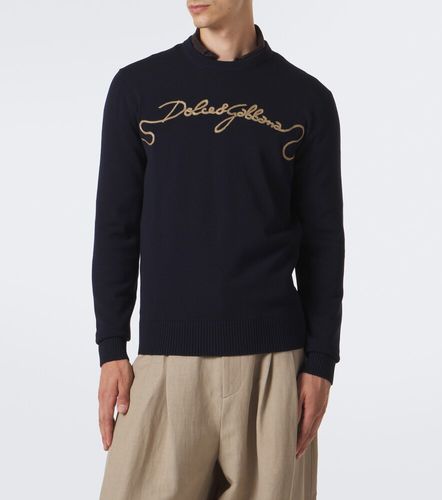 Embroidered virgin wool sweater - Dolce&Gabbana - Modalova