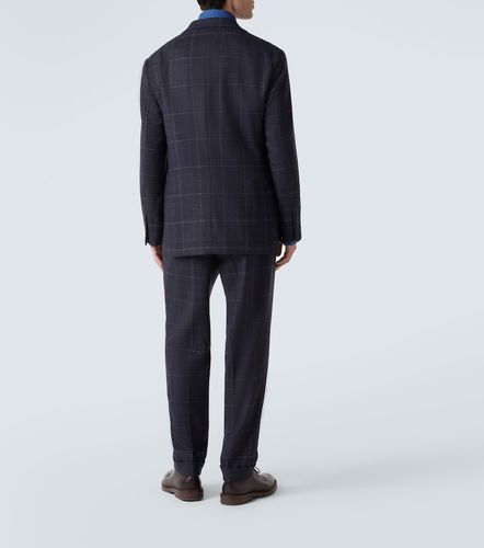 Blazer in cashmere e lana a quadri - Brunello Cucinelli - Modalova
