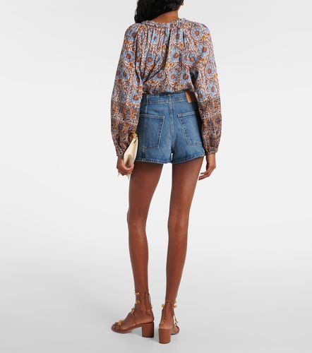 Shorts Camille de denim - Ulla Johnson - Modalova