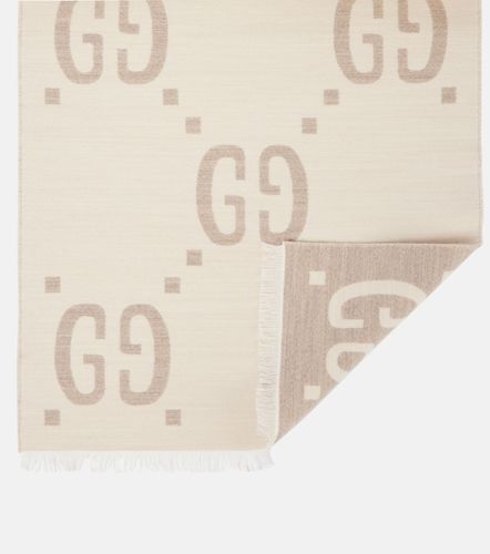 Gucci Sciarpa in lana e seta GG - Gucci - Modalova