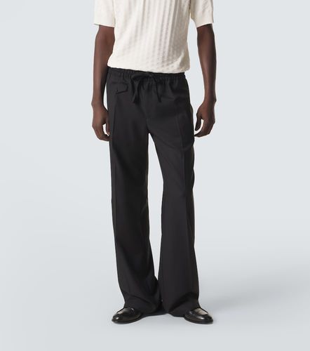 Virgin wool twill wide-leg pants - Dolce&Gabbana - Modalova