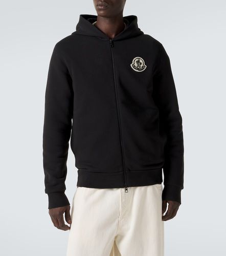 Moncler Logo cotton zip-up hoodie - Moncler - Modalova