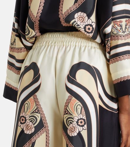 Printed silk palazzo pants - La DoubleJ - Modalova