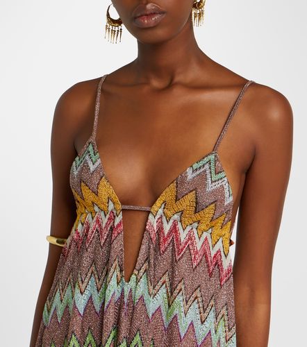 Vestido de playa de lamé en zigzag - Missoni - Modalova
