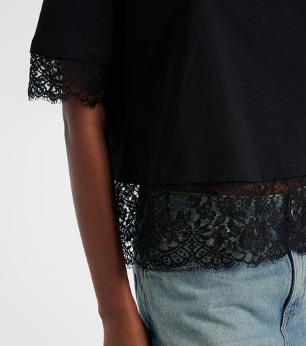 McQueen Cotton lace T-shirt - McQueen - Modalova