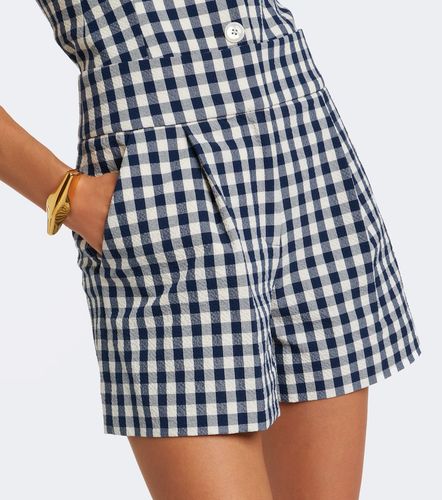 Shorts Haina de algodón a cuadros Vichy plisados - Veronica Beard - Modalova