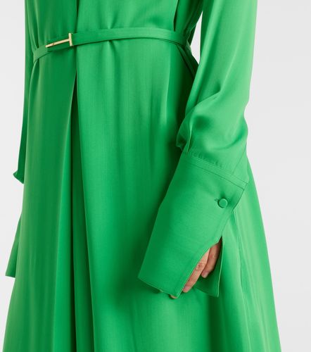 Vestido midi de seda con cinturón - Tom Ford - Modalova