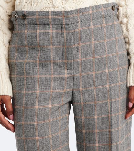 Checked wool wide-leg pants - Stella McCartney - Modalova