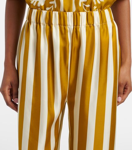 Pantalones palazzo Pacha de sarga de seda a rayas - Eres - Modalova