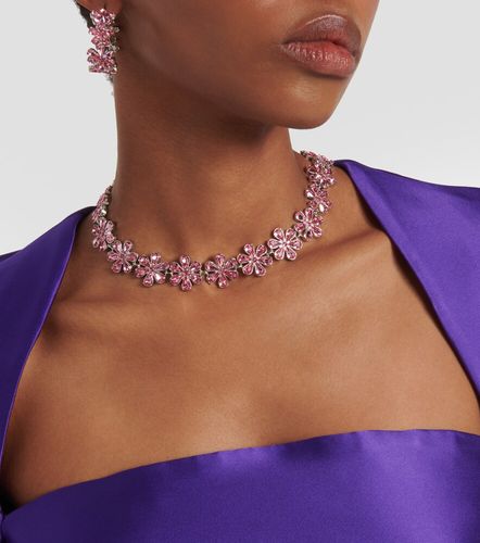 Amina Muaddi Choker con cristalli - Amina Muaddi - Modalova