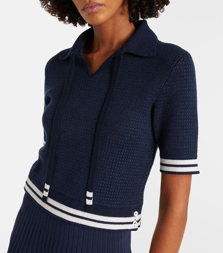 Thom Browne Silk-blend polo shirt - Thom Browne - Modalova
