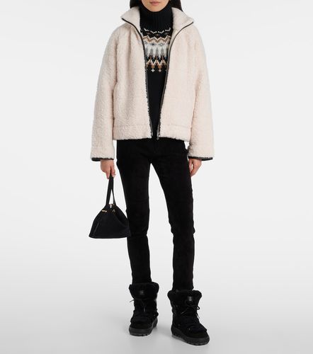 Chamonix shearling-trimmed suede snow boots - Bogner - Modalova