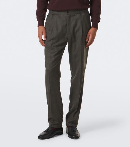 Virgin wool straight pants - Rubinacci - Modalova