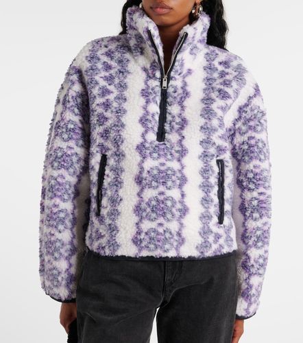 Marie printed teddy half-zip sweater - Marant Etoile - Modalova