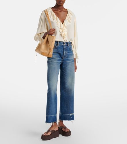 Nama leather platform thong sandals - Chloe - Modalova
