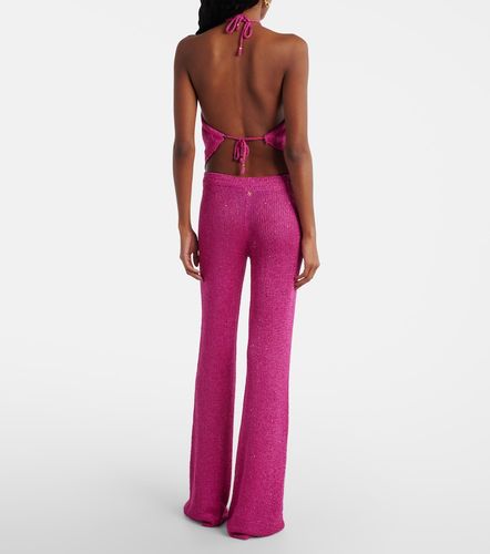 Liz knitted sequined flared pants - Bananhot - Modalova