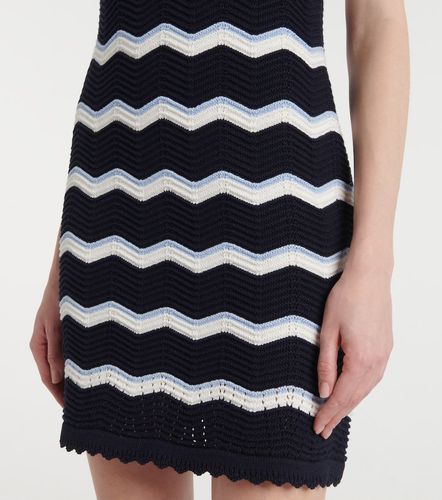 Templeton chevron cotton-blend minidress - Veronica Beard - Modalova