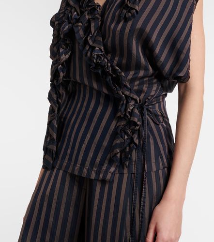 Dries Van Noten Ruffled striped top - Dries Van Noten - Modalova