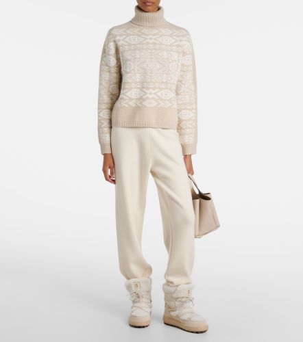 Chamonix shearling-trimmed suede snow boots - Bogner - Modalova