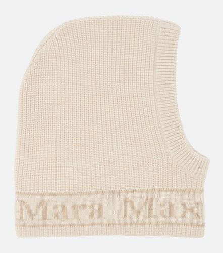 Logo intarsia wool balaclava - Max Mara - Modalova