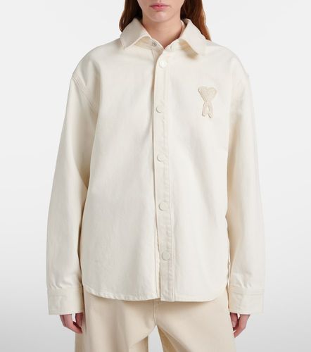 Sobrecamisa Ami de Cœur de sarga de algodón - Ami Paris - Modalova