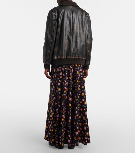 Floral silk-blend charmeuse maxi skirt - Dolce&Gabbana - Modalova