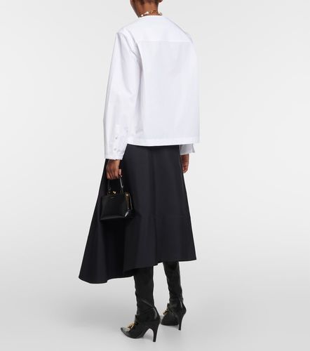 Top en popelín de algodón plisado - Jil Sander - Modalova