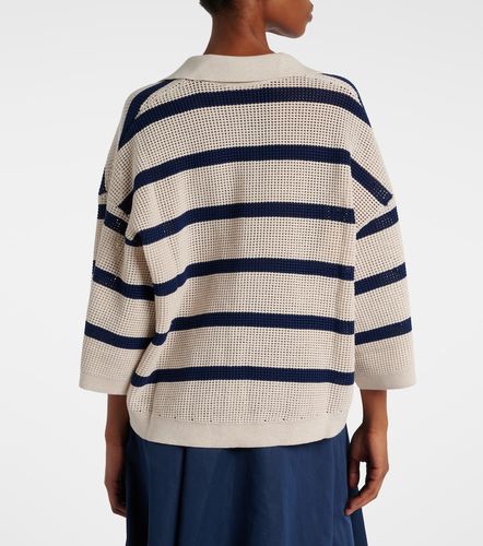 Polo de algodón a rayas - Brunello Cucinelli - Modalova