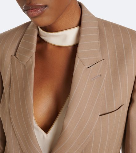 Pinstripe virgin wool double-breasted blazer - Valentino - Modalova