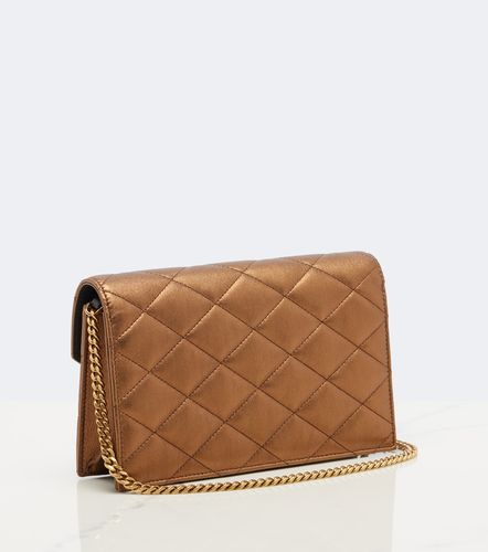 Paris metallic leather wallet on chain - Saint Laurent - Modalova