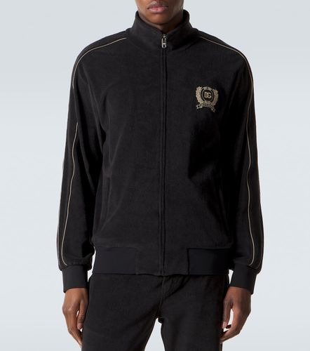 Logo cotton-blend sweatshirt - Dolce&Gabbana - Modalova