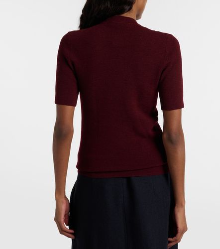 Embellished knitted virgin wool top - Prada - Modalova