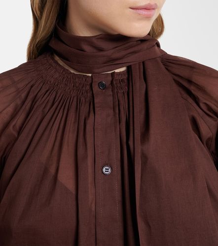 Plan C Blusa in cotone con fiocco - Plan C - Modalova