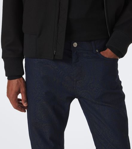 Jacquard cotton-blend slim pants - Etro - Modalova