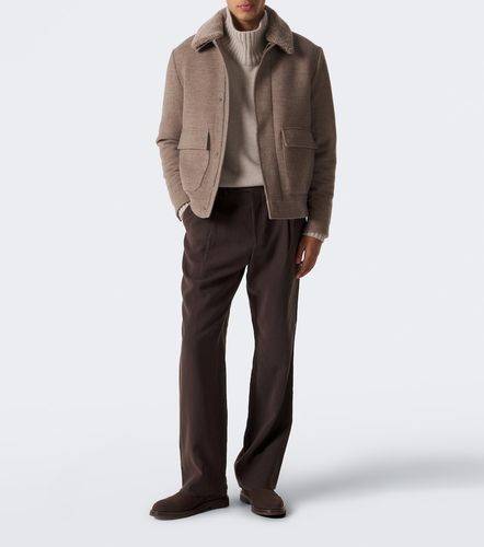Giacca in lana e cashmere con shearling - Canali - Modalova