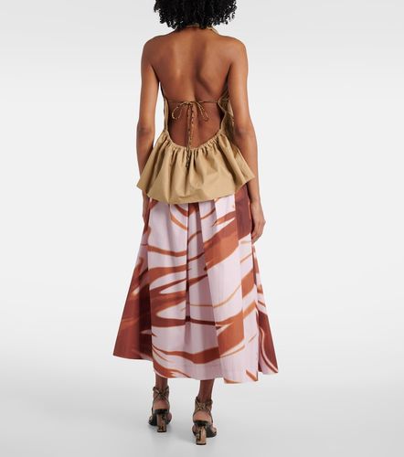 Top de popelín de algodón con escote halter - Dries Van Noten - Modalova