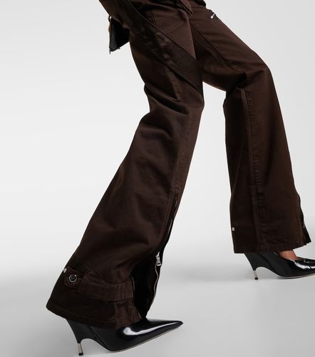 Low-rise denim cargo pants - Blumarine - Modalova
