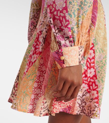 Vestido corto Hebe de seda estampado - Rixo - Modalova