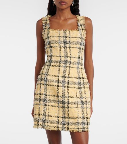 Checked sequined tweed minidress - Balmain - Modalova