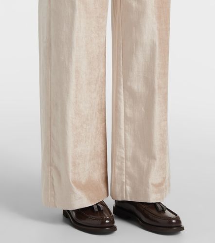Pantalones anchos en mezcla de algodón - Brunello Cucinelli - Modalova