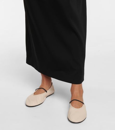 Elastic leather ballet flats - The Row - Modalova