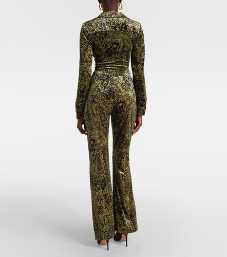 Ruthette printed velvet flared pants - Diane von Furstenberg - Modalova
