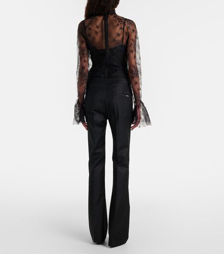 Pantalones flared plisados - Blumarine - Modalova