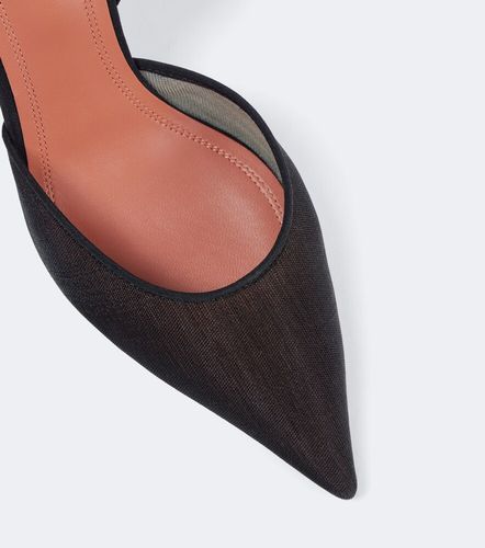 Holli mesh slingback pumps - Amina Muaddi - Modalova