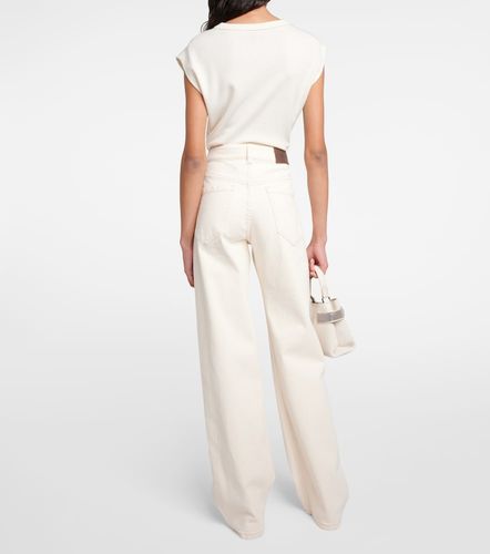 Garment-dyed wide-leg jeans - Brunello Cucinelli - Modalova
