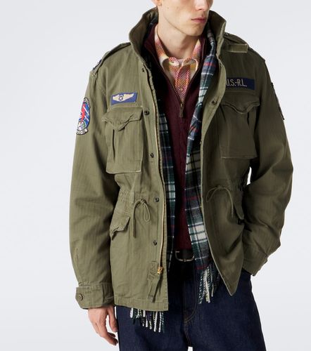 Bufanda de lana a cuadros con flecos - Polo Ralph Lauren - Modalova