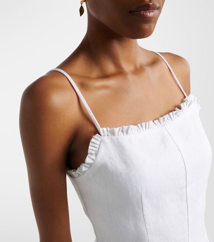 Posse Florence ruffled linen romper - Posse - Modalova