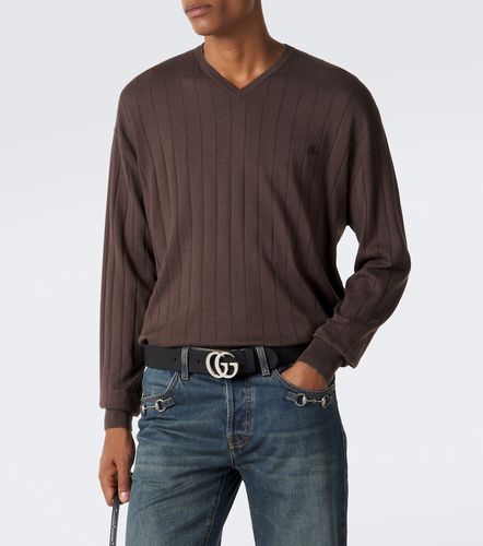 Double G silk and cotton sweater - Gucci - Modalova