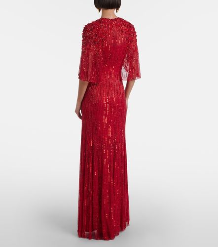 Violetta embellished caped gown - Jenny Packham - Modalova