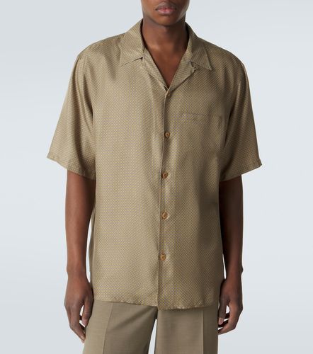 Camisa bowling de satén de seda - Saint Laurent - Modalova